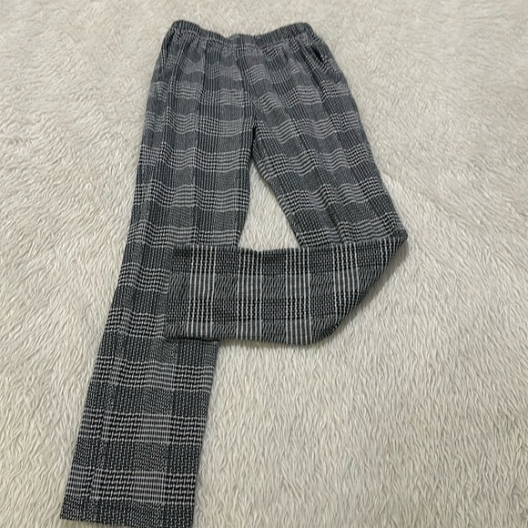 Lands' End Pants - Lands End Elastic sport knit straight leg plaid pants trousers size small tall